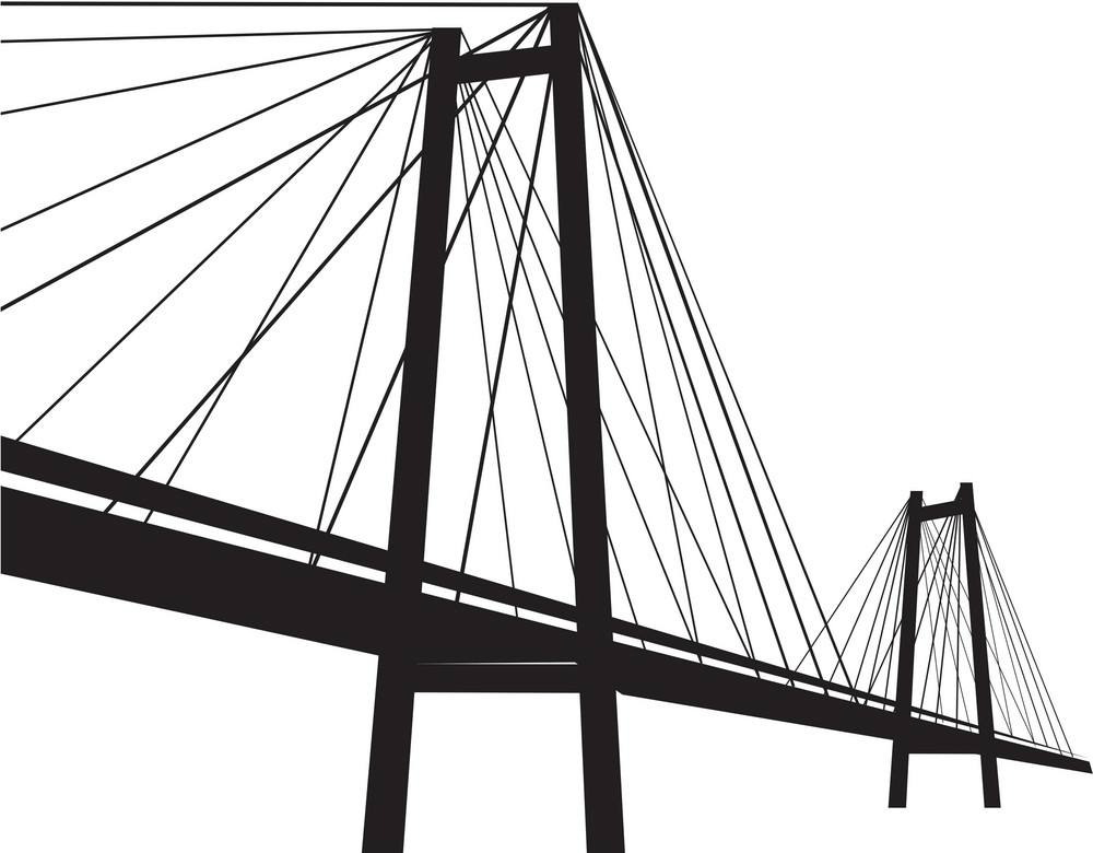 Cable Suspension Bridge clipart
