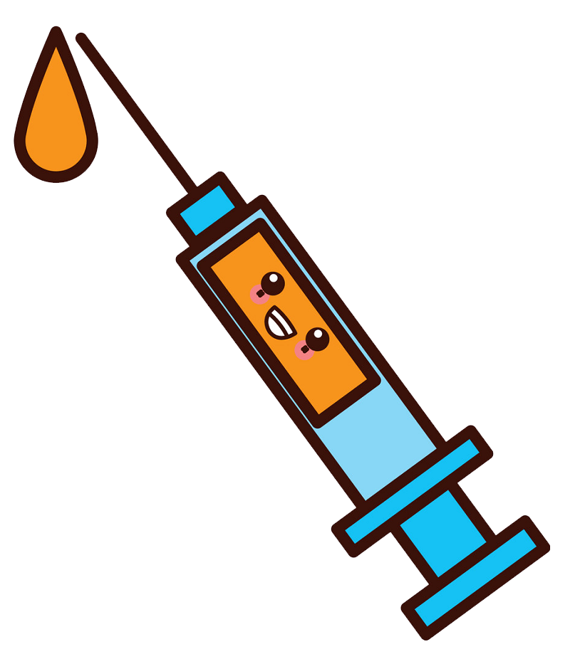 Cartoon Syringe clipart transparent 1