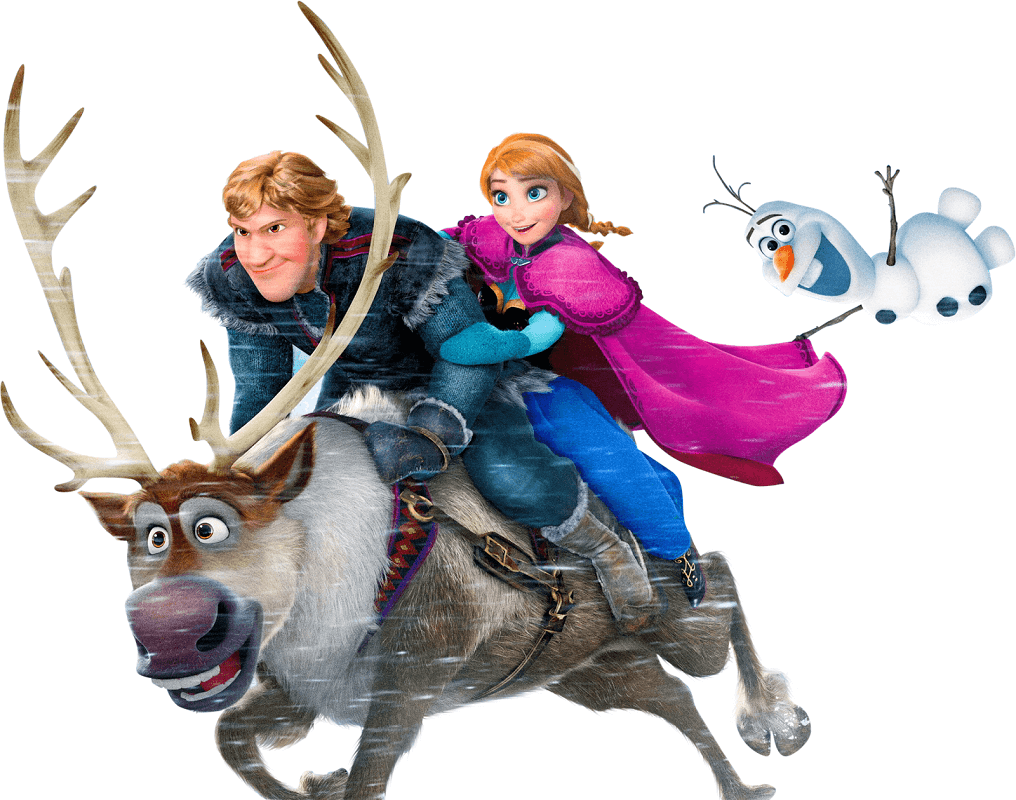 Characters from Frozen clipart 1