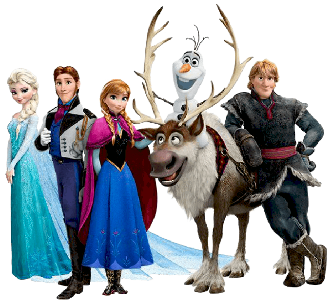 Characters from Frozen clipart transparent
