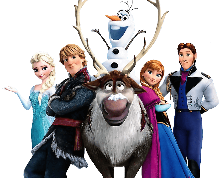 Characters from Frozen clipart