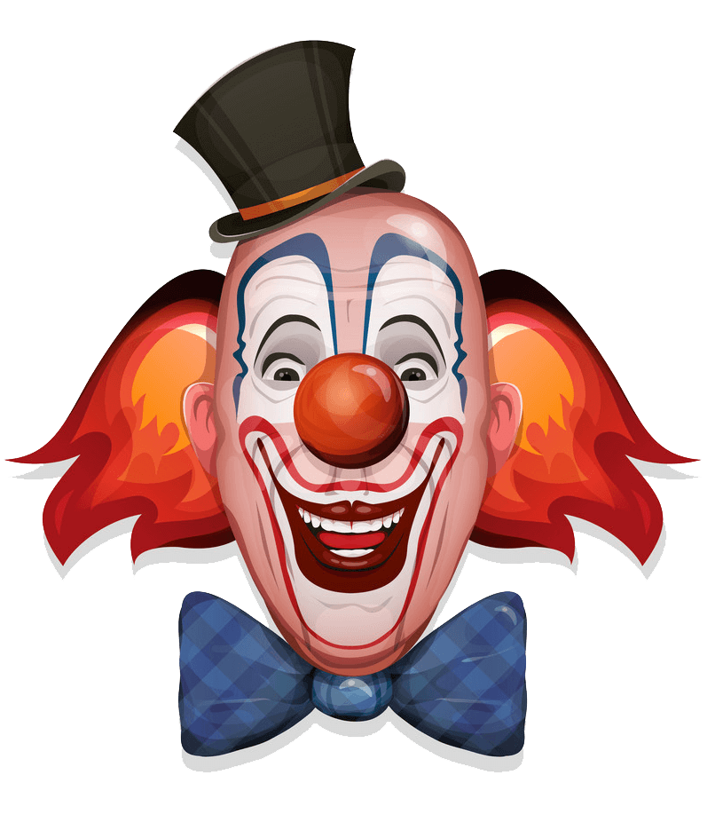 Circus Clown clipart transparent