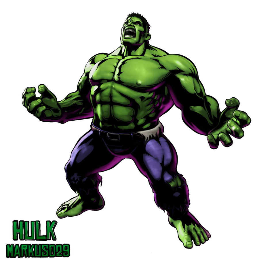 Comic Hulk clipart transparent