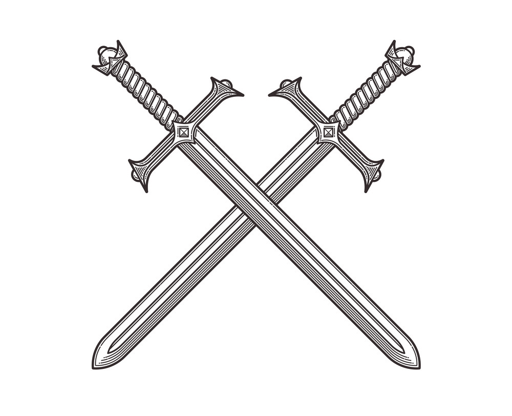 Crossed Swords clipart 1