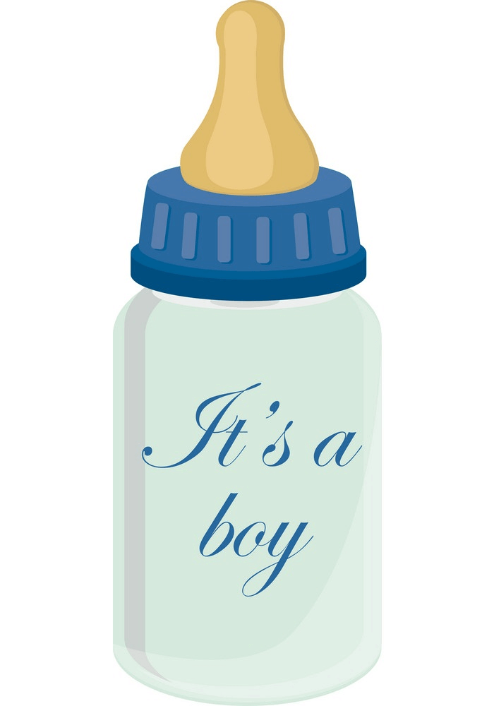 Cute Baby Bottle clipart