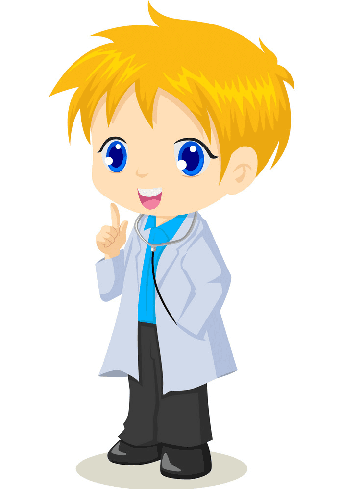 Cute Kid Doctor clipart