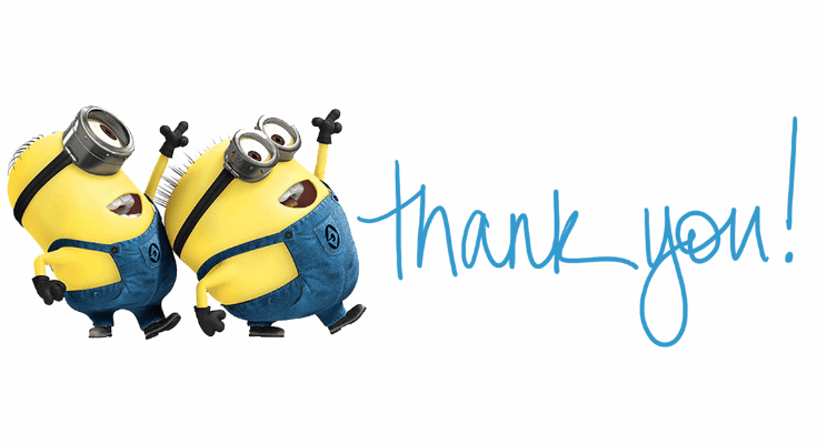 Cute Thank You clipart png image