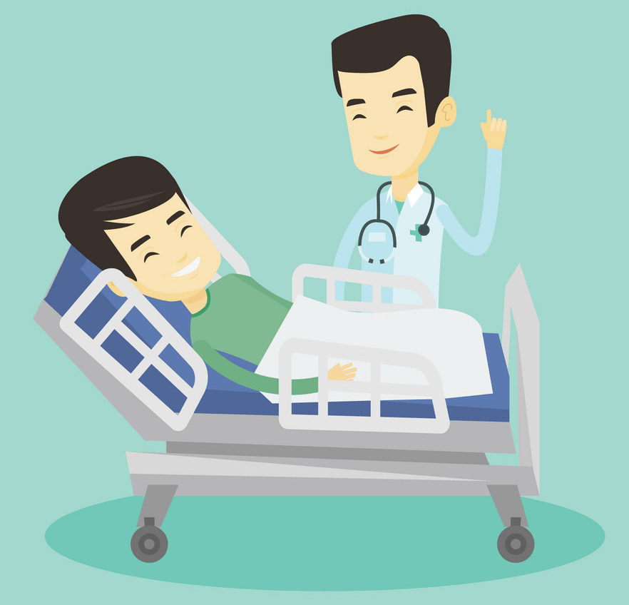 Doctor Visiting Patient clipart
