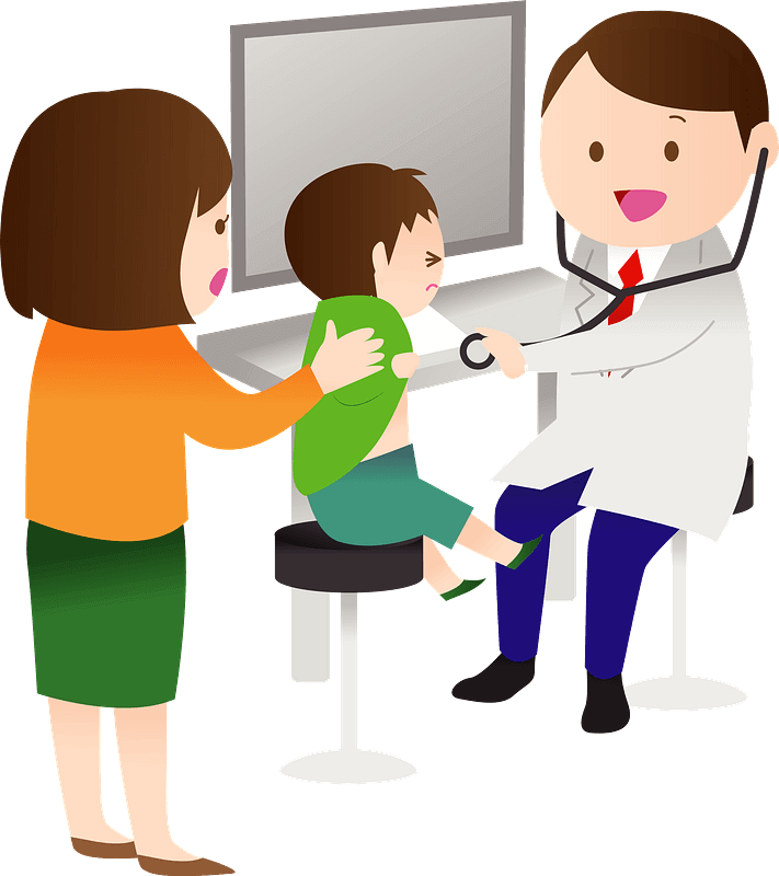 Doctor and Patient clipart transparent