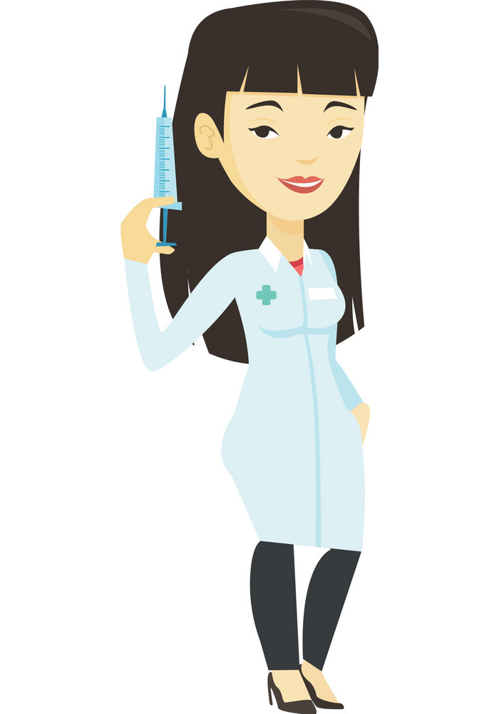 Doctor with Syringe clipart