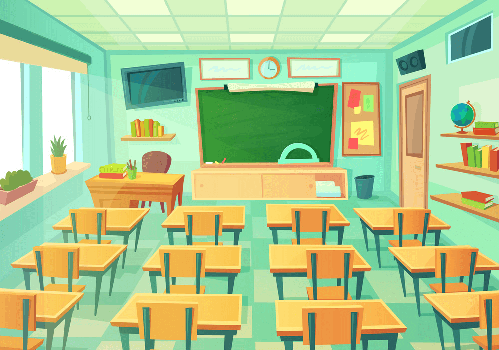 Empty Classroom clipart 1