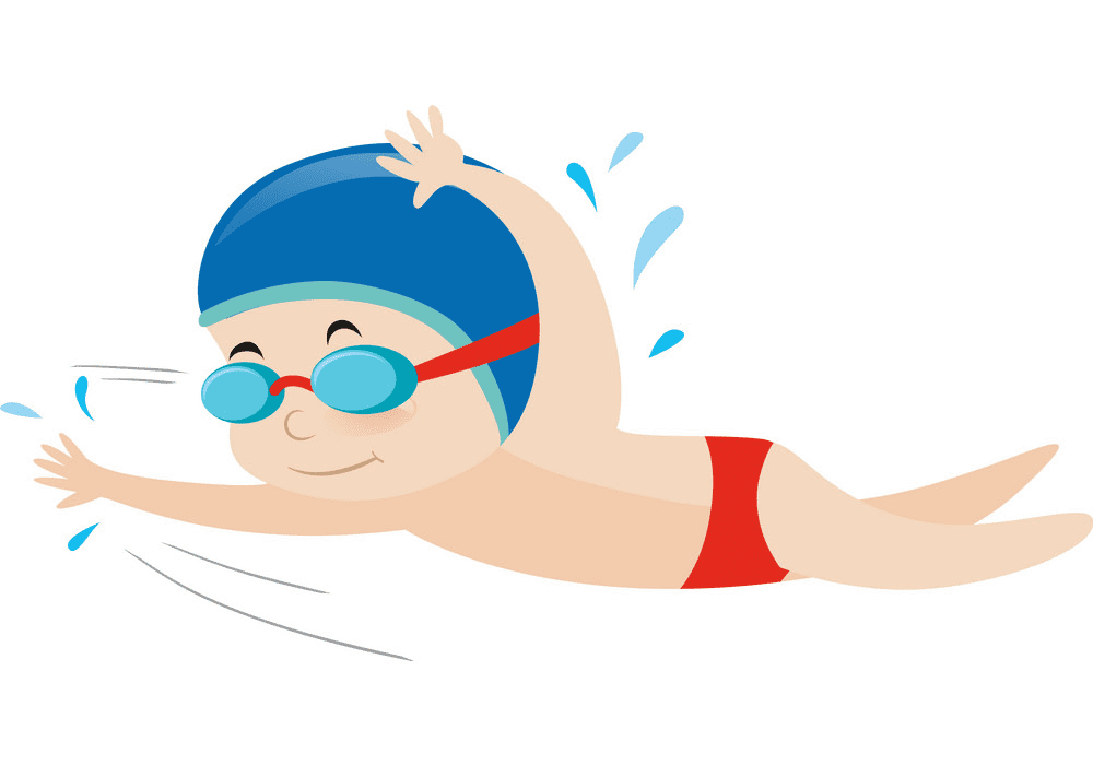 Free Boy Swimming clipart png image