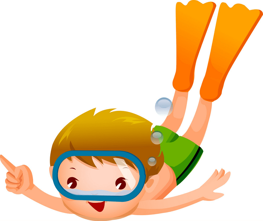 Free Boy Swimming clipart png