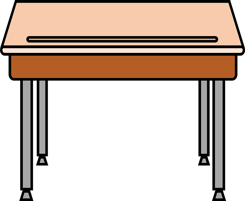 Free Classroom Table clipart transparent