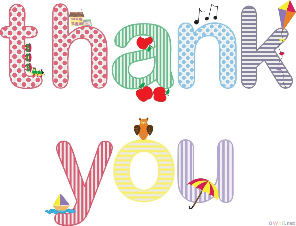 Free Cute Thank You clipart image