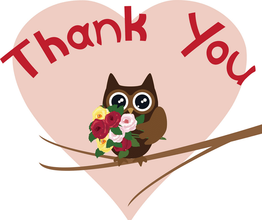 Free Cute Thank You clipart png images