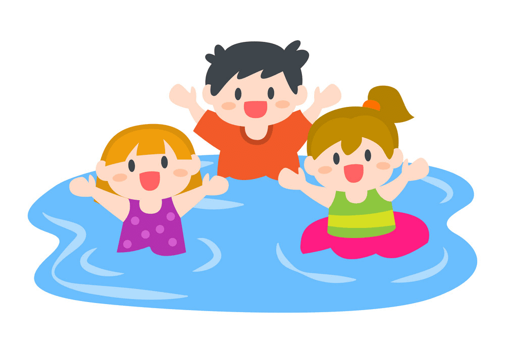 Free Kids Swimming clipart