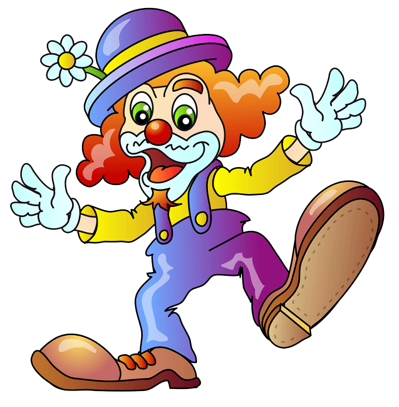 Funny Clown clipart transparent 1