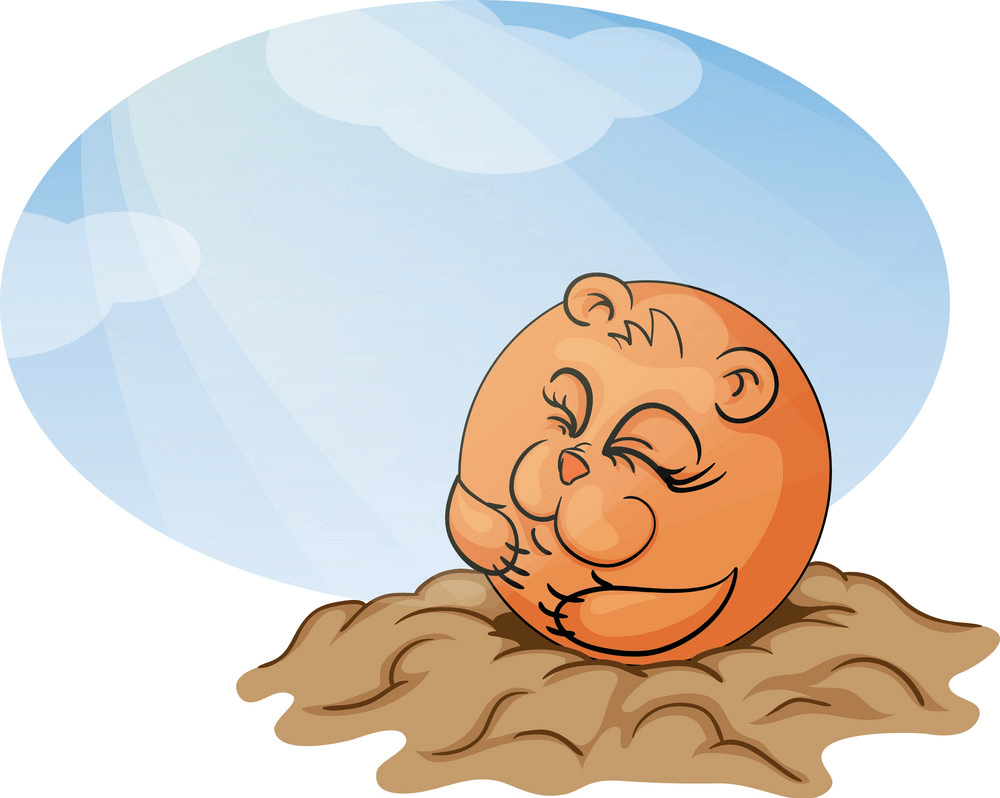 Funny Groundhog clipart
