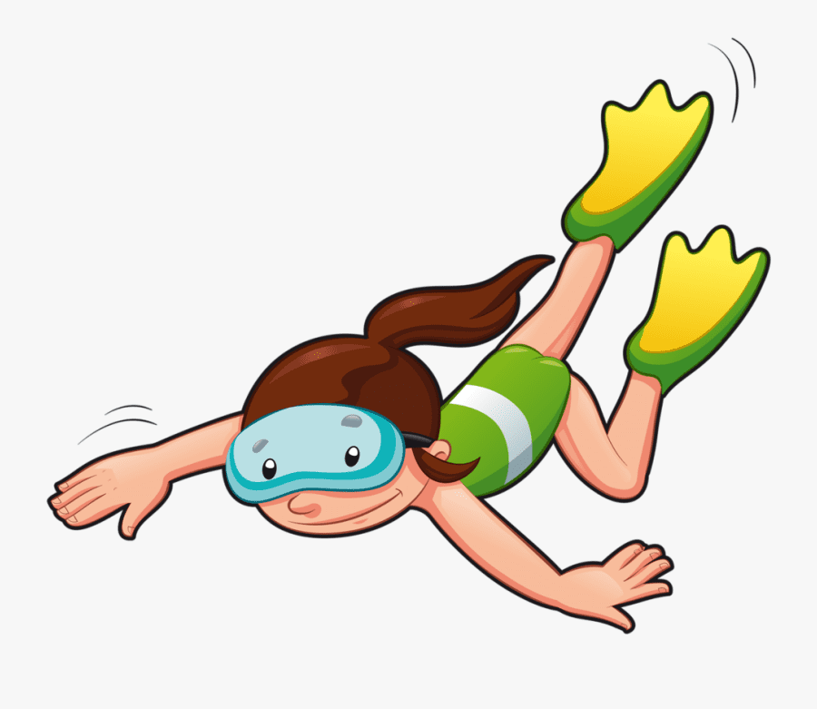 Girl Swimming clipart free 1