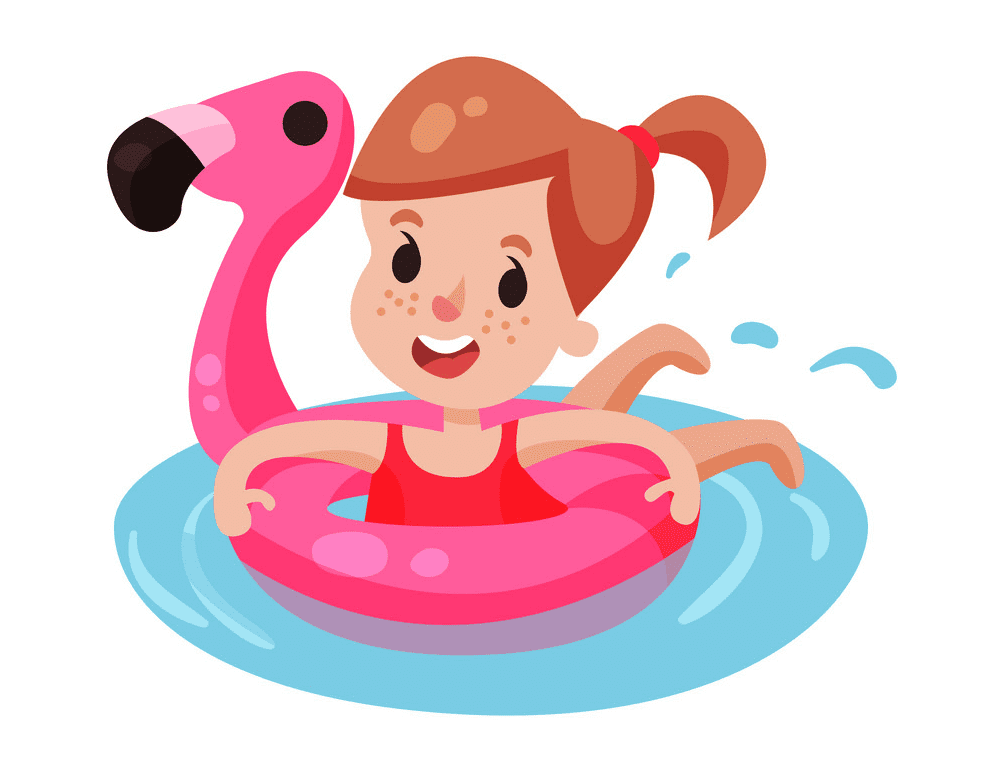 Girl Swimming clipart images