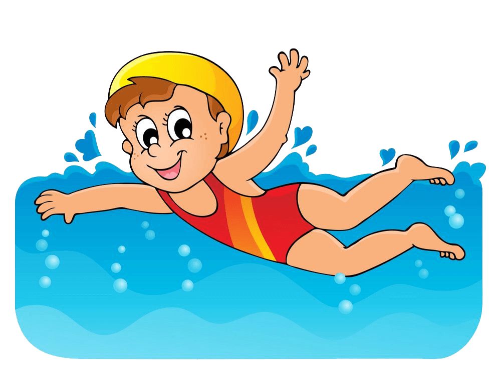 Girl Swimming clipart transparent