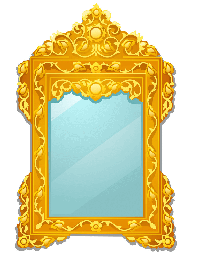 Golden Mirror clipart