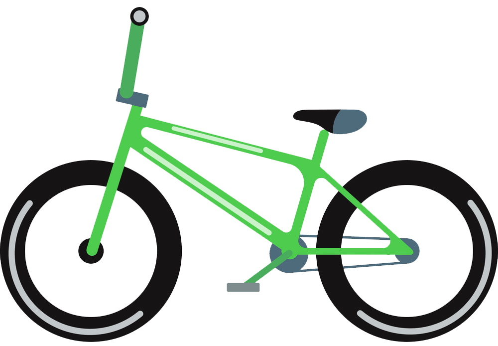 Green Bike clipart transparent