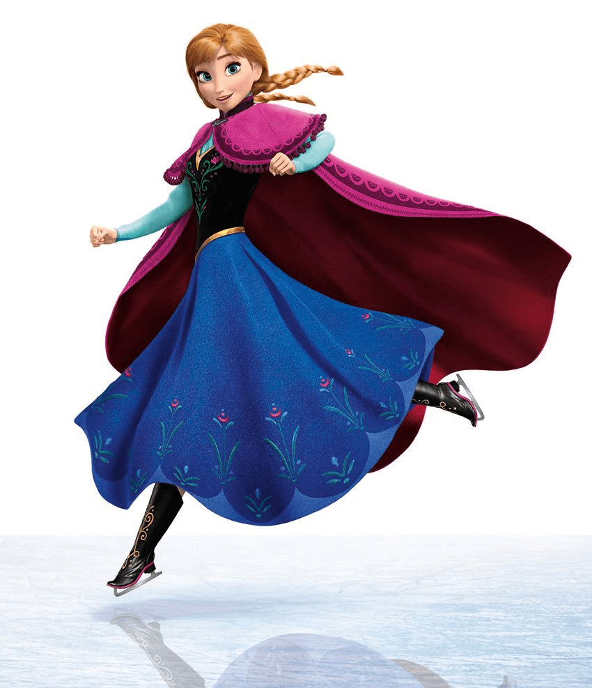 Happy Anna from Frozen clipart
