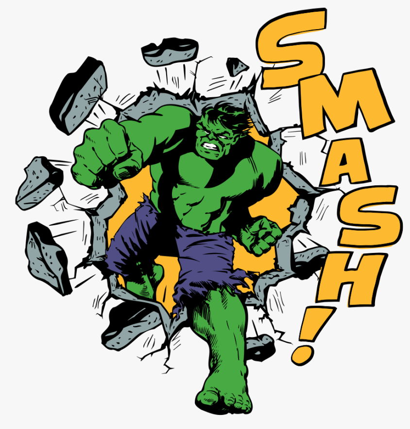 Hulk Smash clipart 1