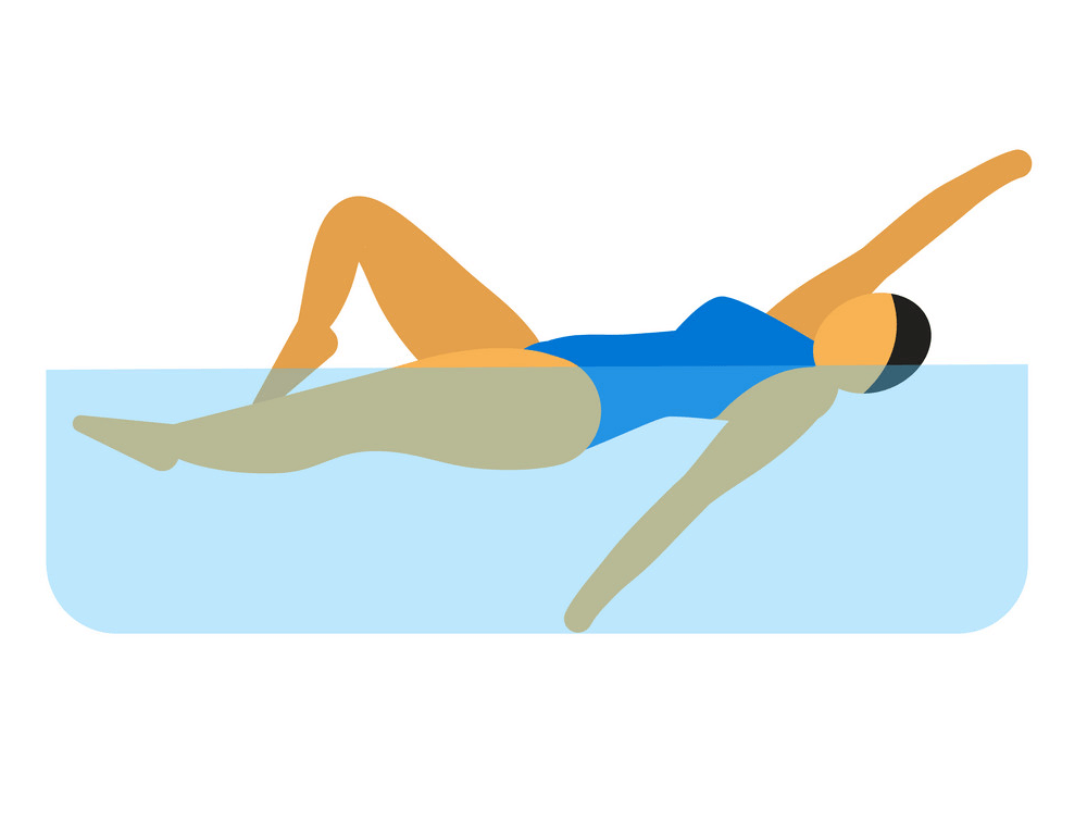 Icon Woman Swimming clipart