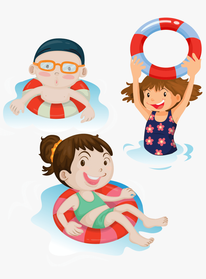 Kids Swimming clipart for free