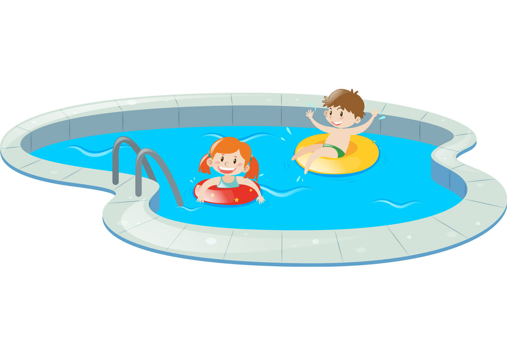 Kids Swimming clipart image
