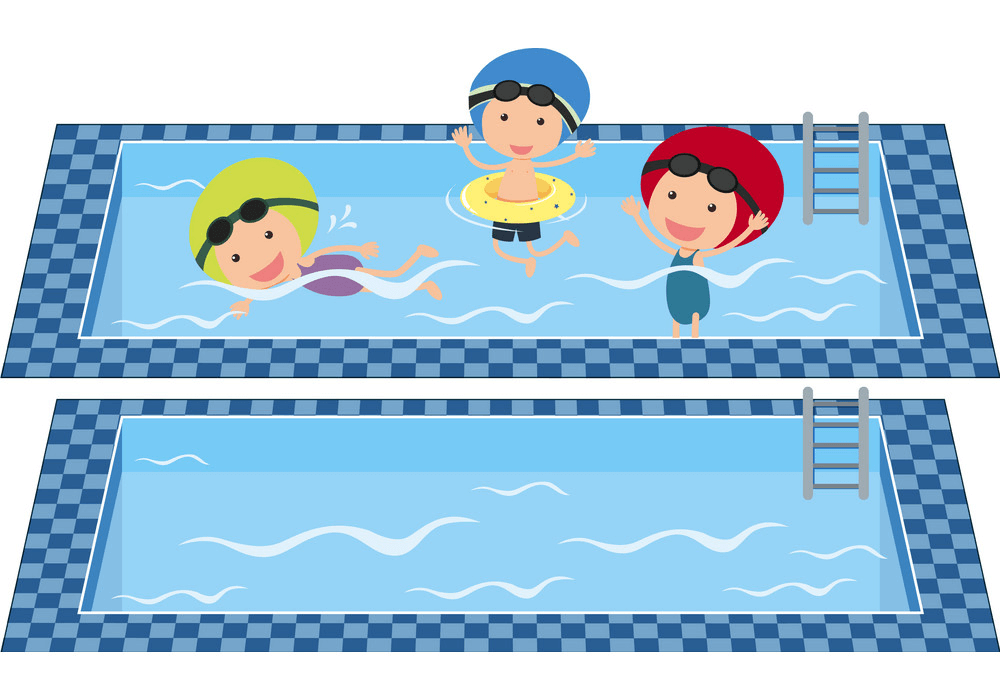 Kids Swimming clipart