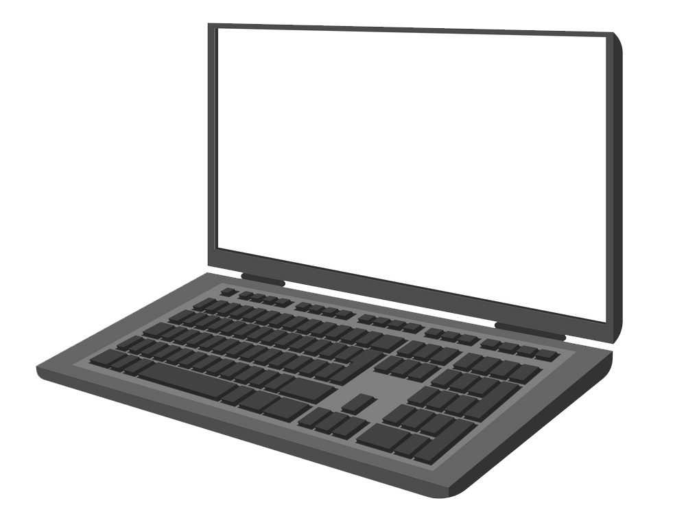 Laptop clipart transparent 3
