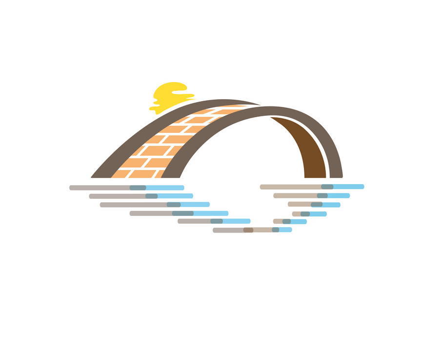 Logo Bridge clipart