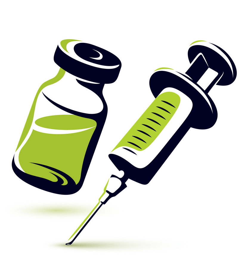 Medical Vial and Syringe clipart