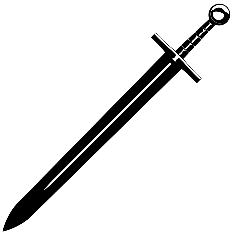 Medieval Sword clipart transparent