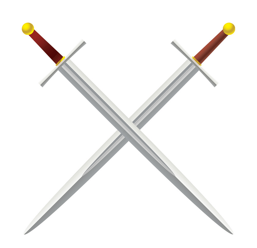 Metal Swords clipart
