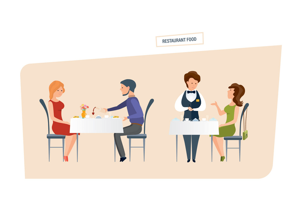 People in Restaurant clipart 1