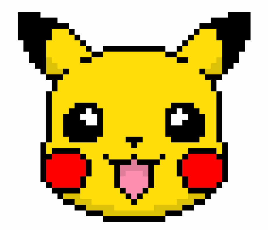 Pixel Pikachu clipart