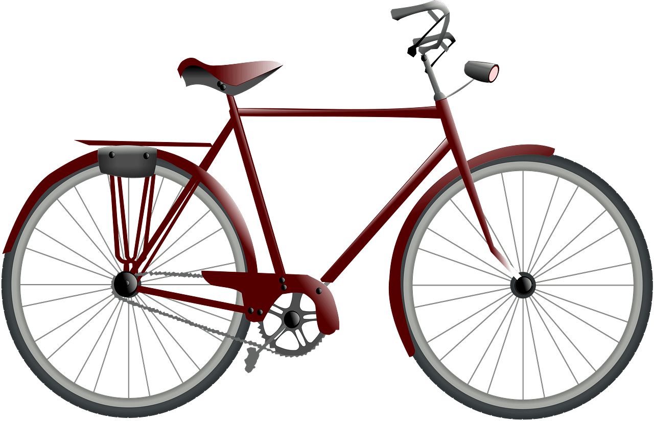 Red Bike clipart free