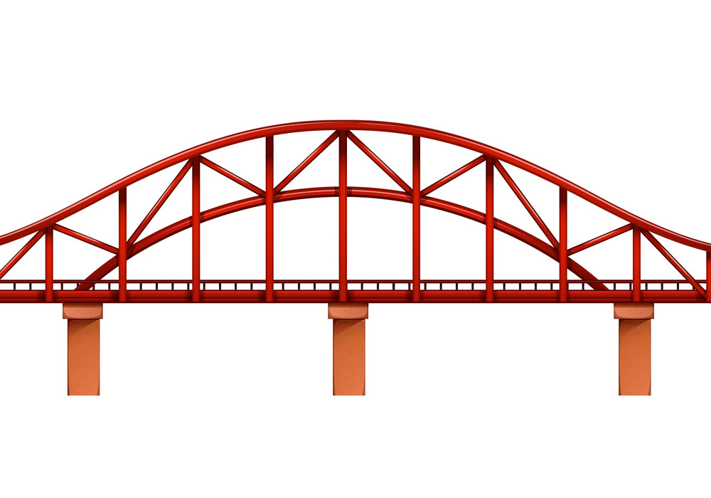 Red Bridge clipart