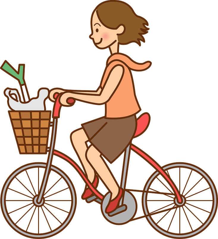 Riding Bike clipart png