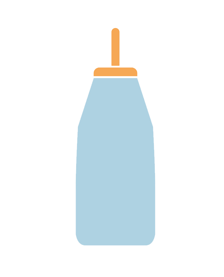 Simple Baby Bottle clipart transparent