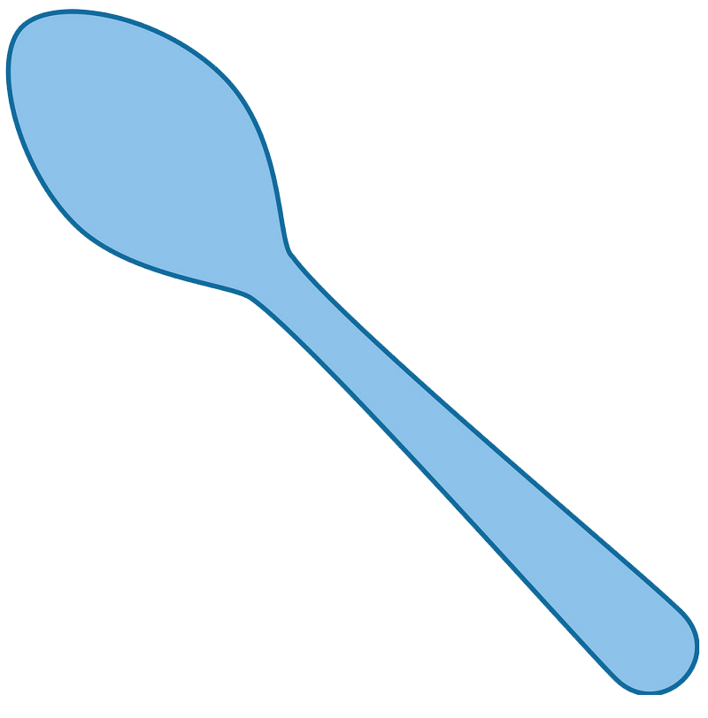 Simple Spoon clipart transparent