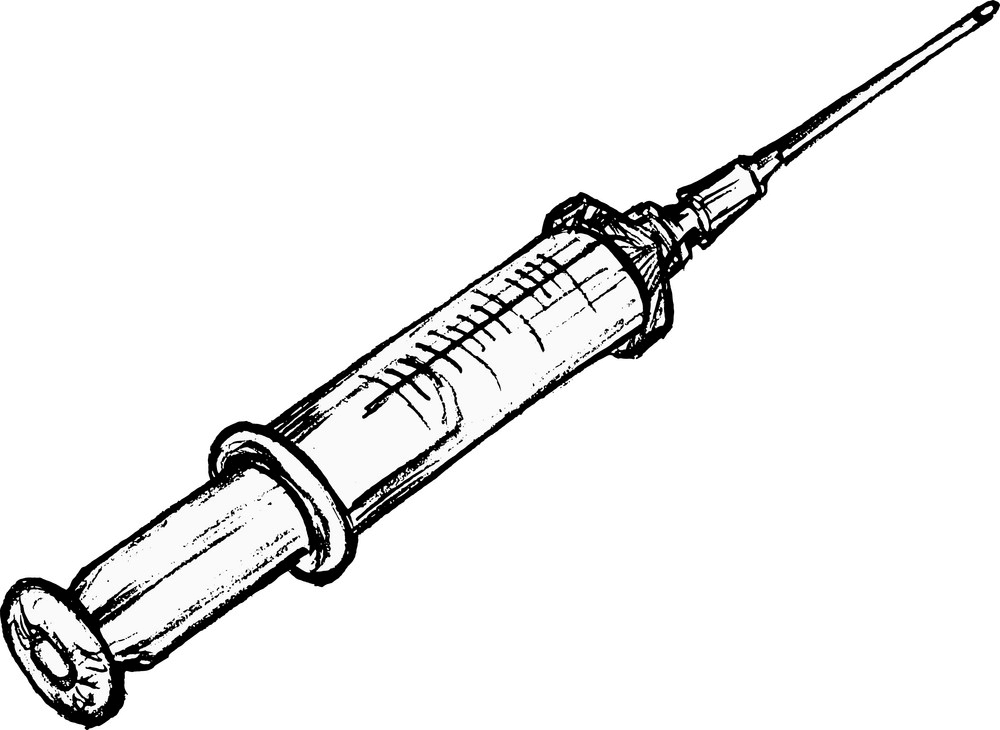 Sketch Syringe clipart