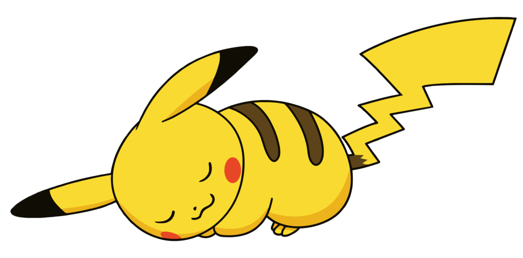 Sleeping Pikachu clipart