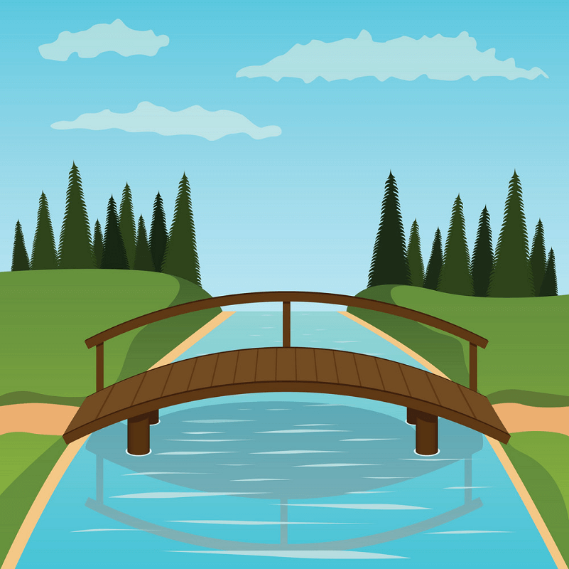 Small Wooden Bridge clipart