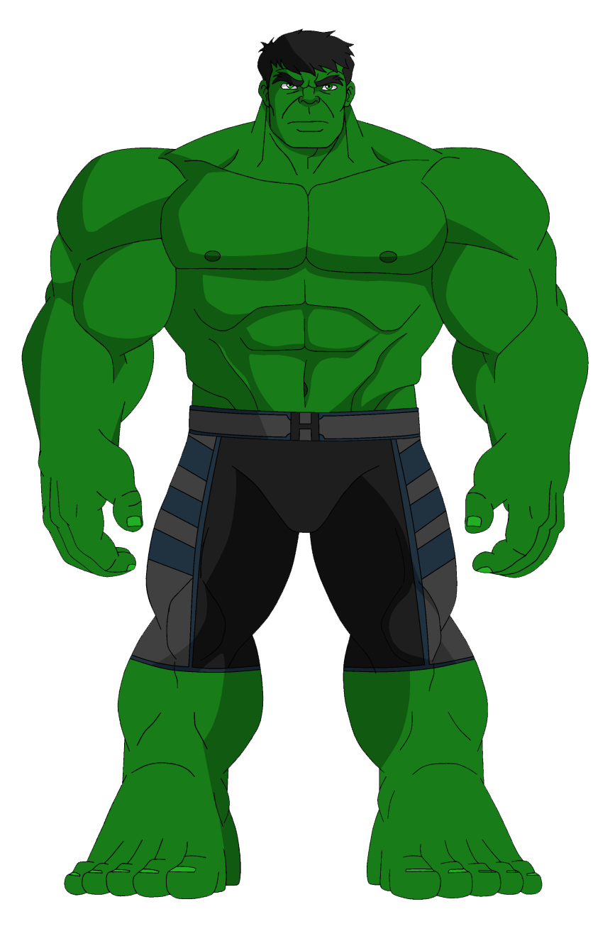 Standing Hulk clipart transparent